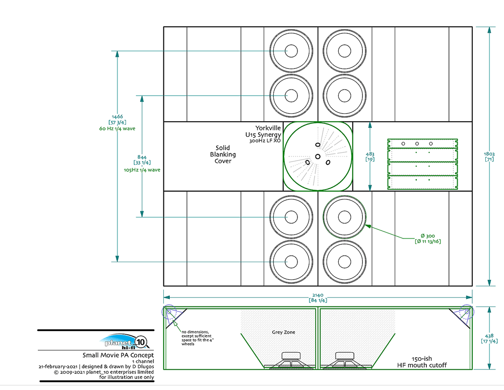 PLAN]SCOOP BOX MINI 15 INCH  SPEAKER BOX 15 INCH SUBWOOFER